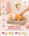 Sleepy Kitty Meow Plush Toy with Sound & Cozy Mat | LittleBee