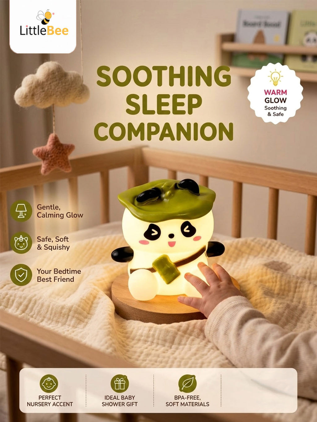 Cute Panda  LED Mini Night Lamp | LittleBee
