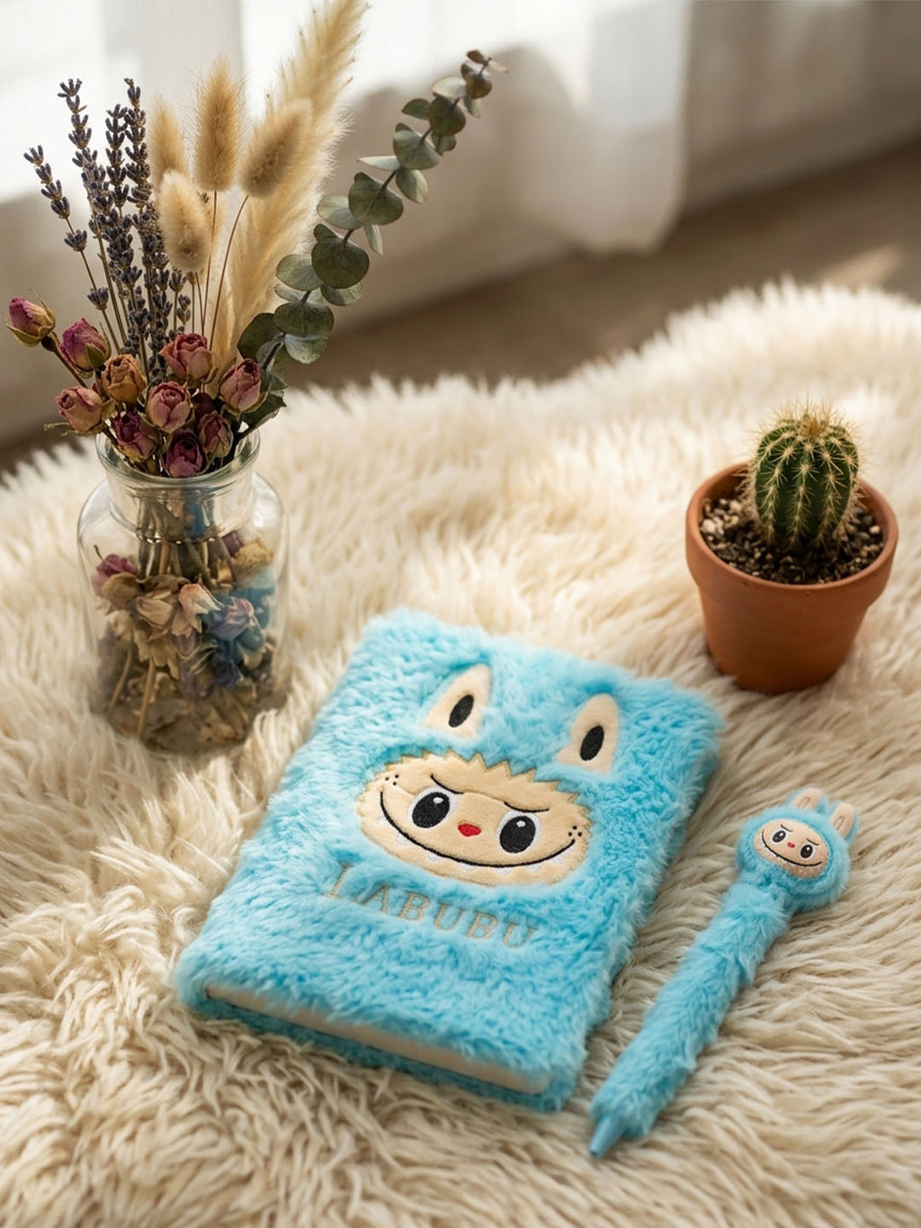 Labubu Plush Furry  Notebook – A5 | Littlebee