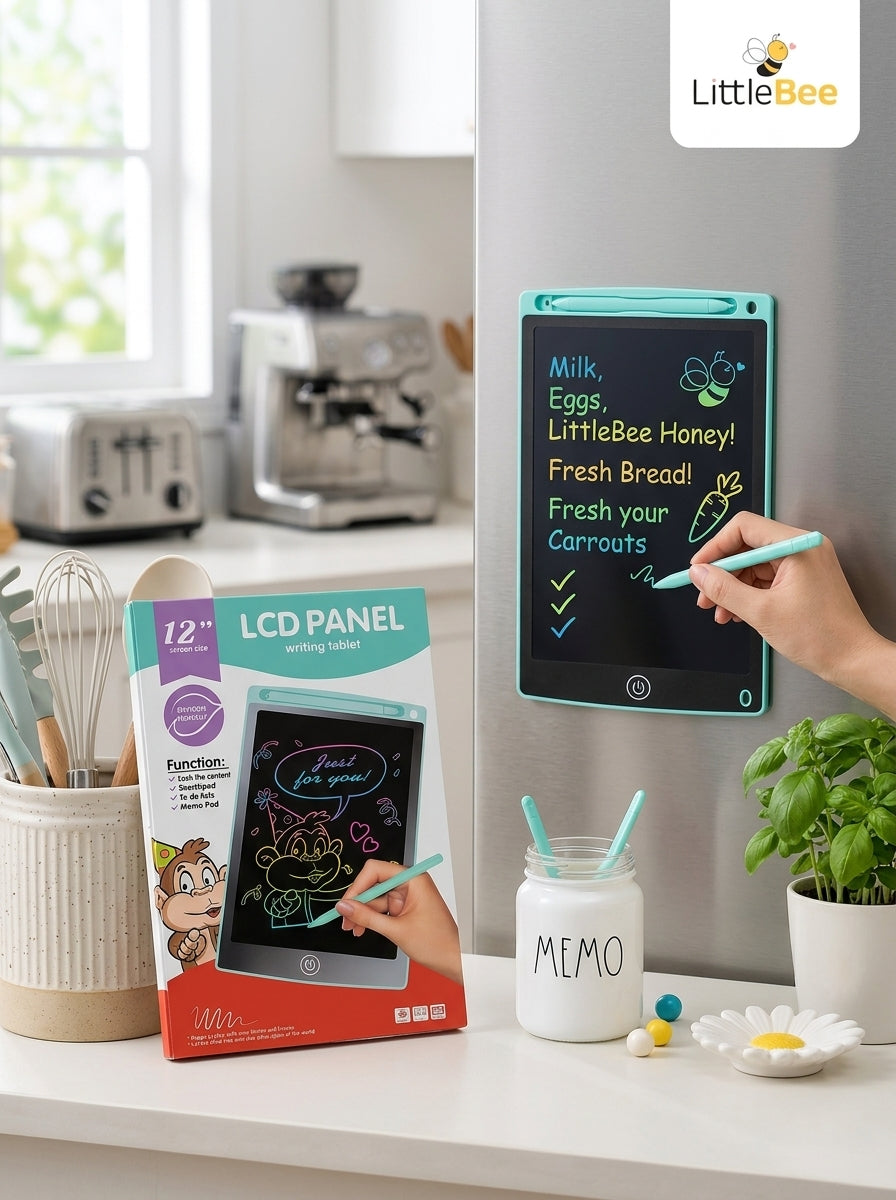 12-Inch LCD Magic Slate Writing Tablet for Kids – Reusable Drawing & Writing Pad | LittleBee