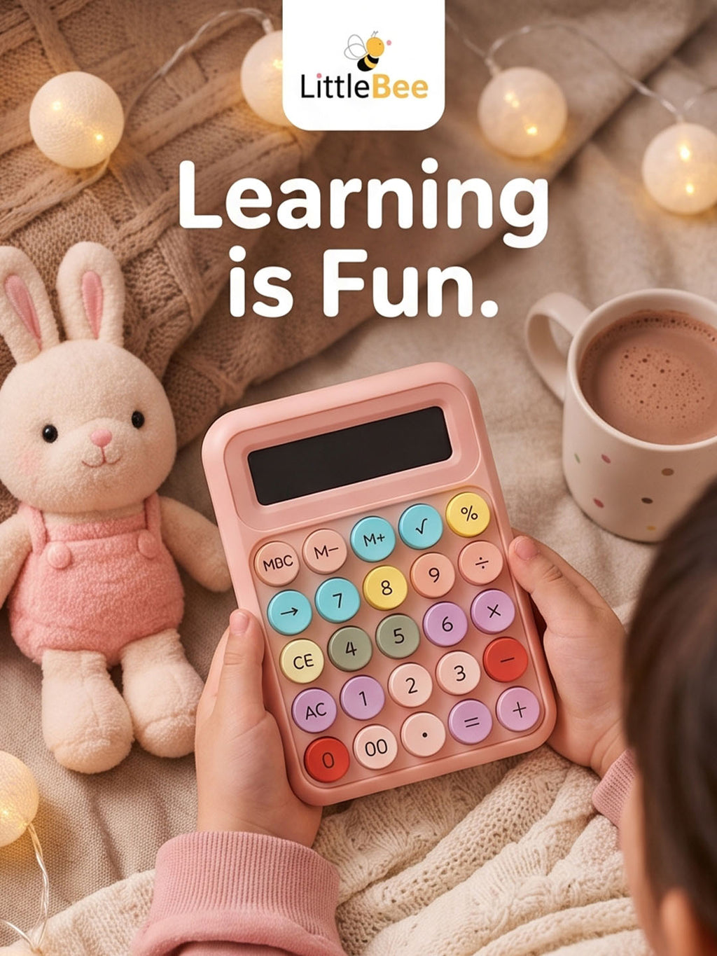 Cute Pastel Mechanical Calculator | Littlebee