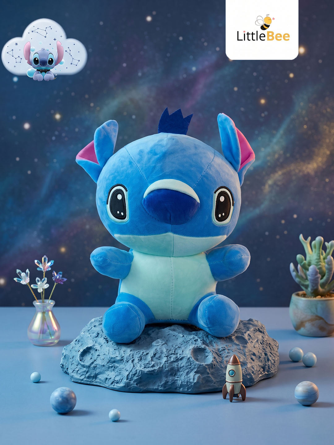 Premium Stitch Plush Soft Toy - 30cm | LittleBee