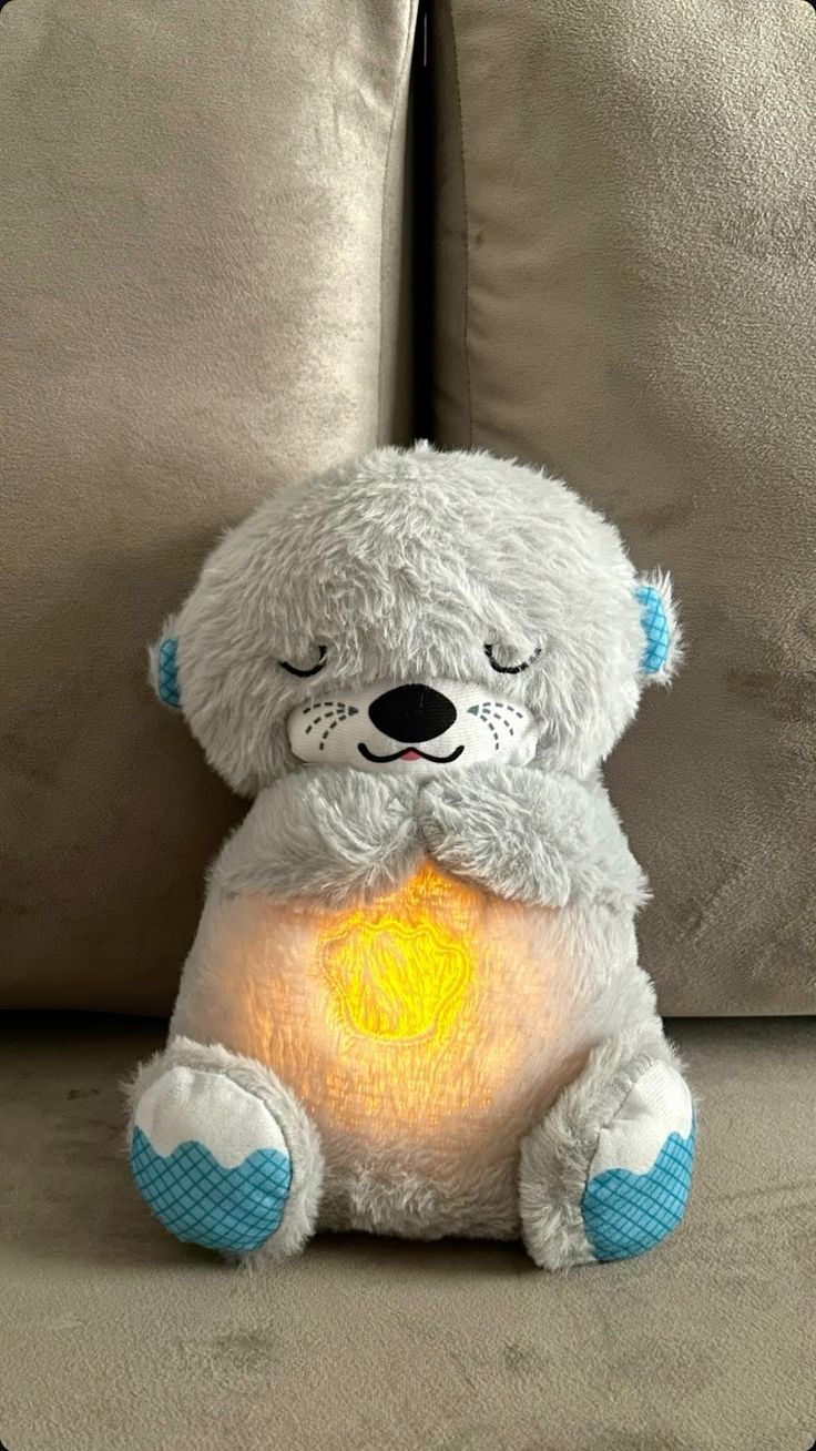 Breathing Teddy Bear Plush Toy | Sleep Soother with Light | LittleBee