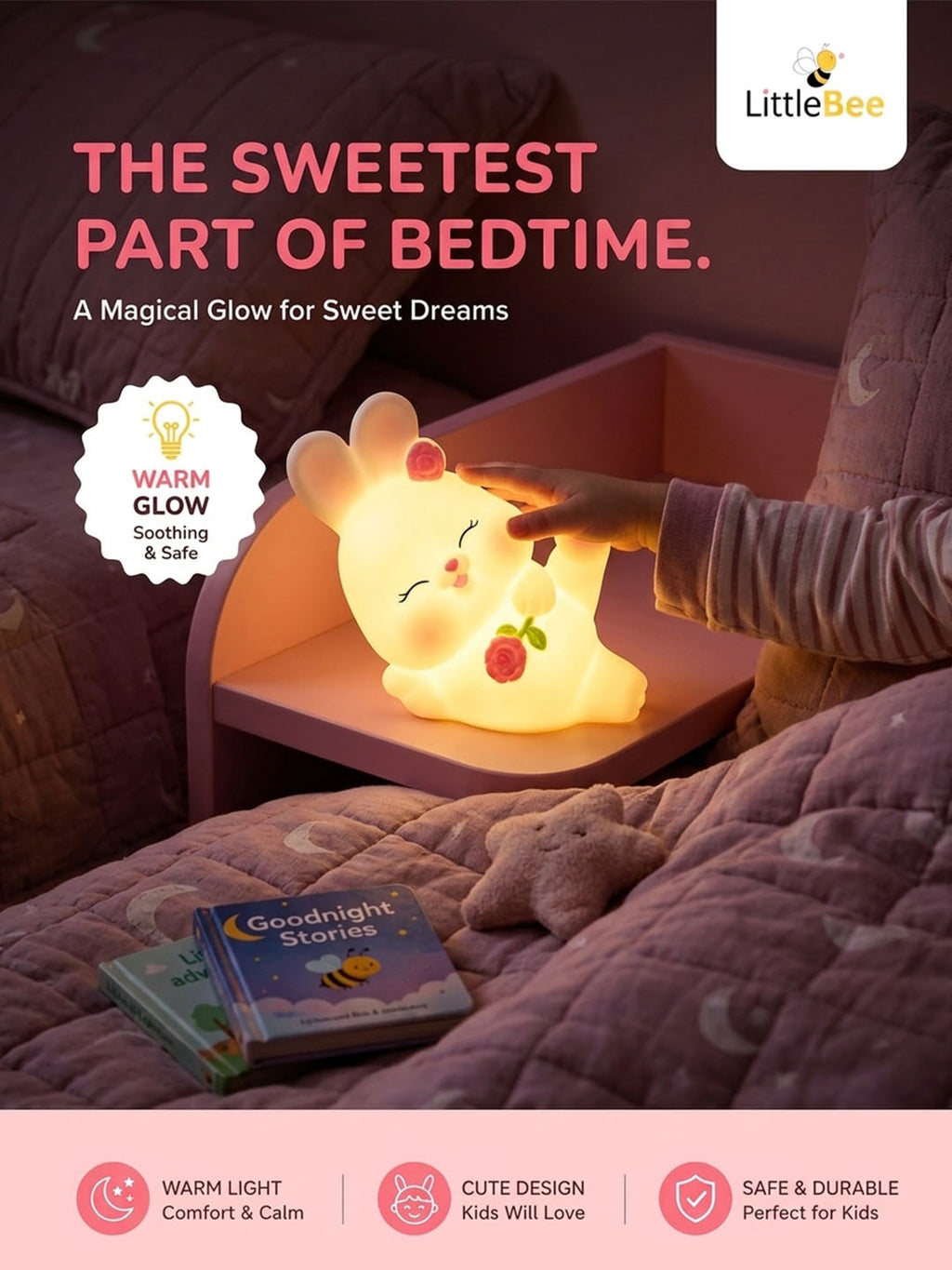 Sleeping Bunny LED Mini Night Lamp | LittleBee