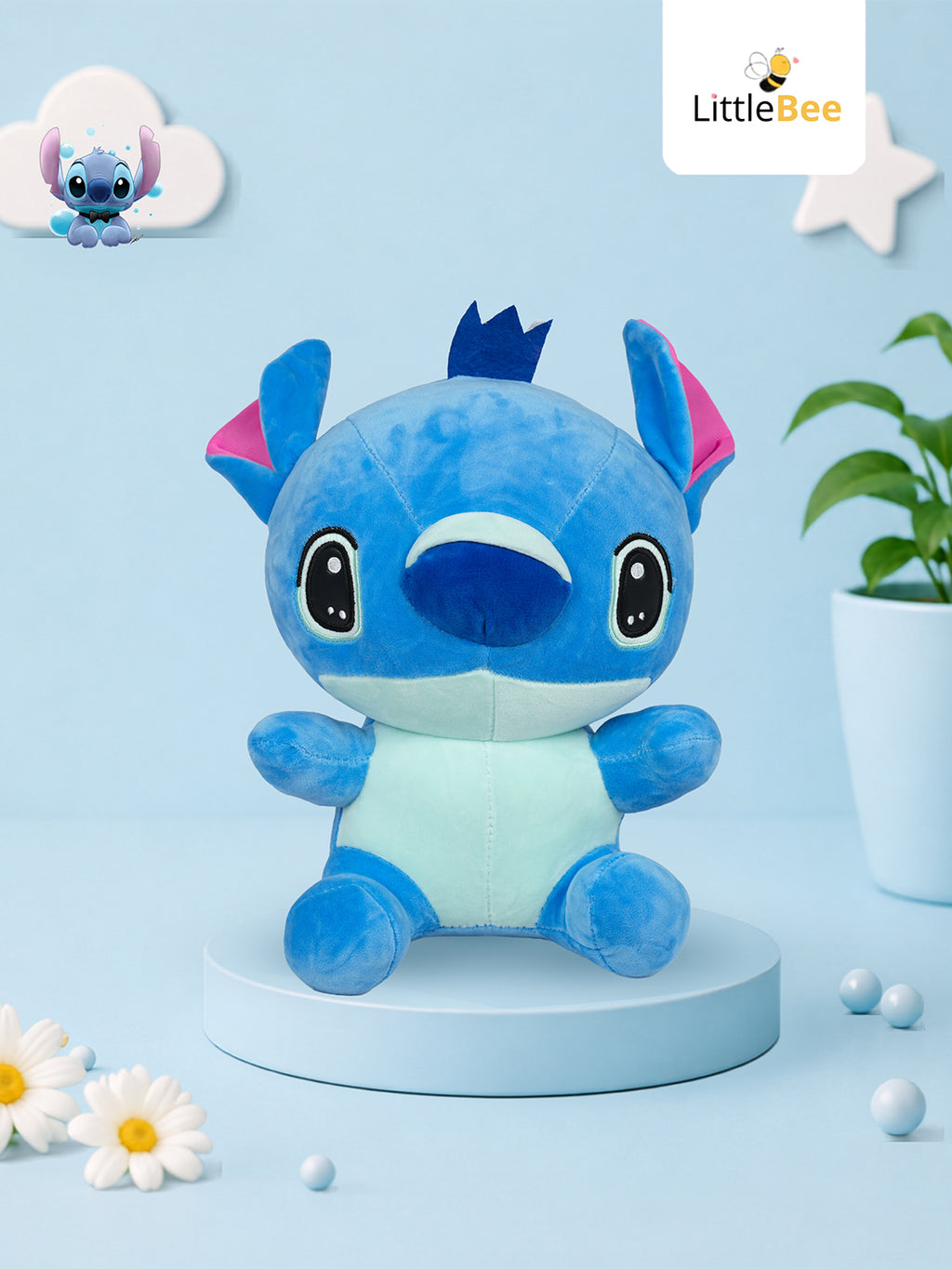 Premium Stitch Plush Soft Toy - 30cm | LittleBee
