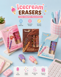Cute Kawaii PVC Eraser Set | LittleBee