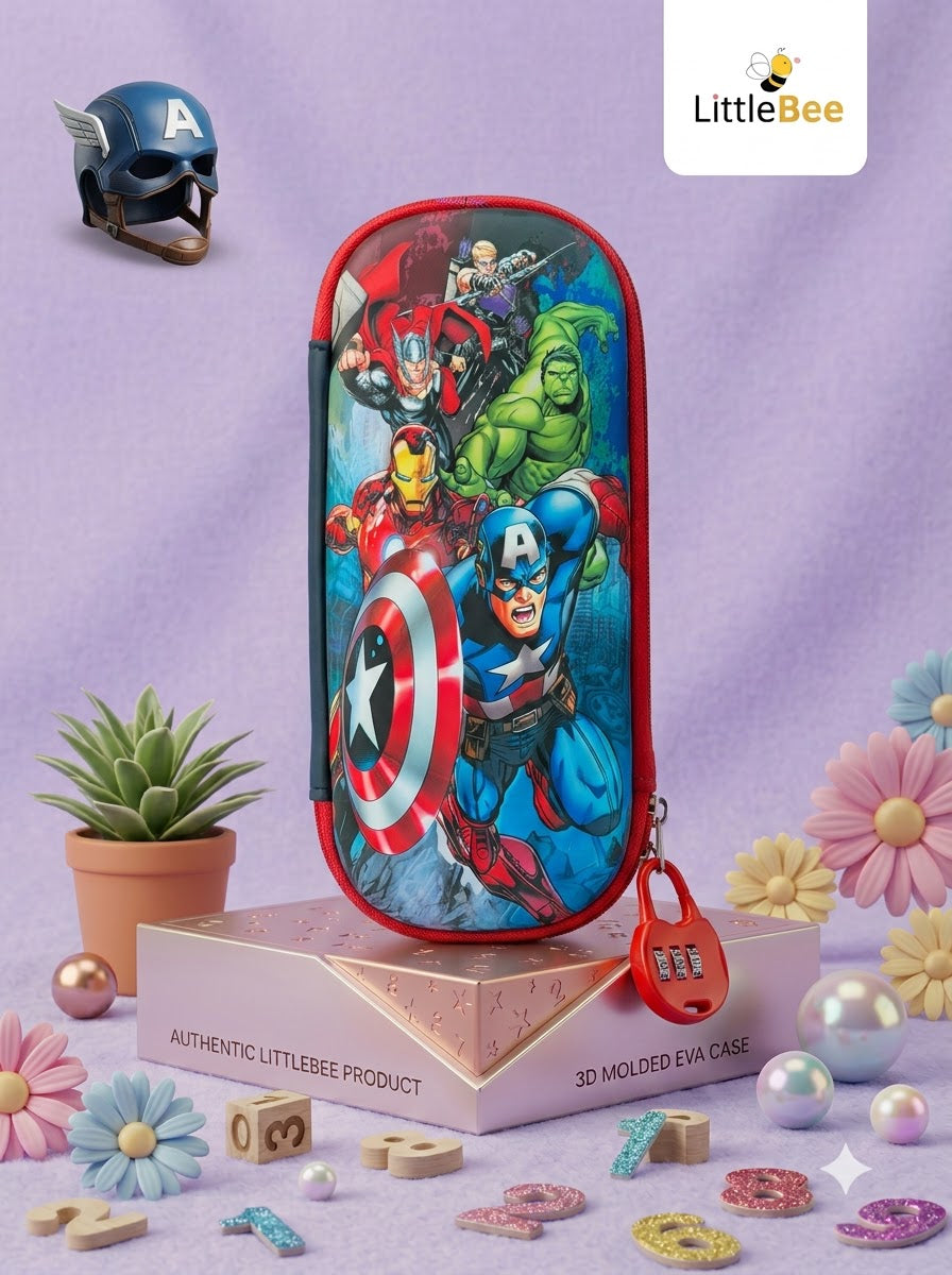 Marvel Avengers 3D EVA Pencil Case | Superhero Pouch | LittleBee