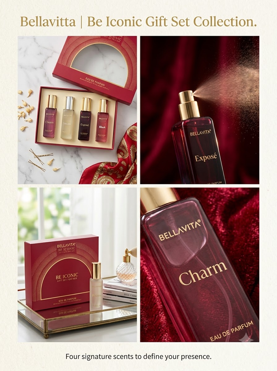 BellaVita Be Iconic Gift Set for Her | 4 Perfume Collection | LittleBee