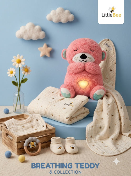 Breathing Teddy Bear Plush Toy | LittleBee