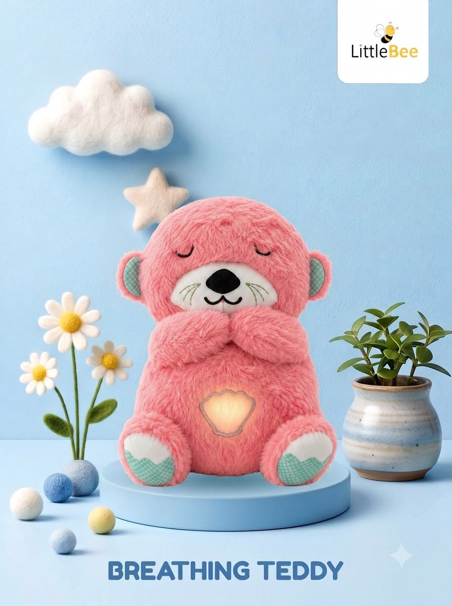 Breathing Teddy Bear Plush Toy | LittleBee