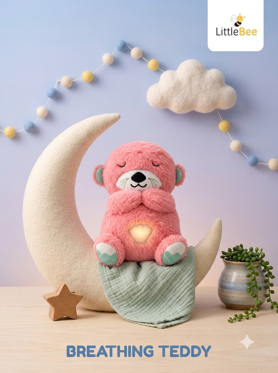 Breathing Teddy Bear Plush Toy | LittleBee