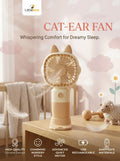 Cat Ear Rechargeable Mini Fan – Portable Handheld & Desktop USB Fan with Phone Stand | LittleBee