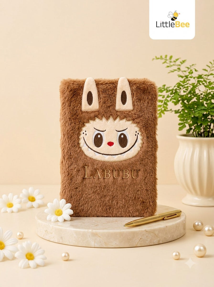 Labubu Plush Furry A5 Journal | LittleBee