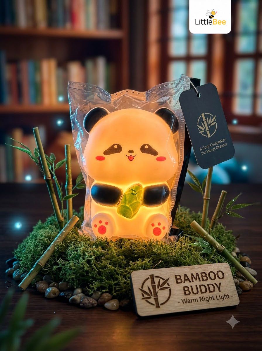 Cute Panda Night Light Lamp | LitteBee