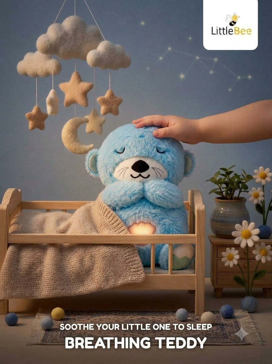 Breathing Teddy Bear Plush Toy | LittleBee
