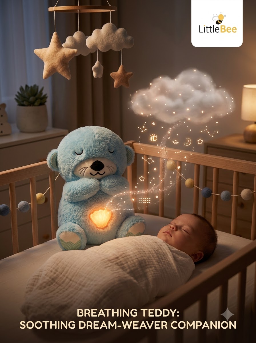 Breathing Teddy Bear Plush Toy | LittleBee