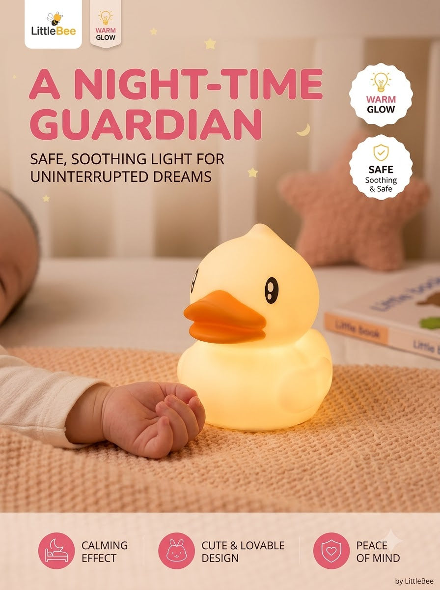 Colour Changing Rechargeable Duck Night Lamp | LittleBee