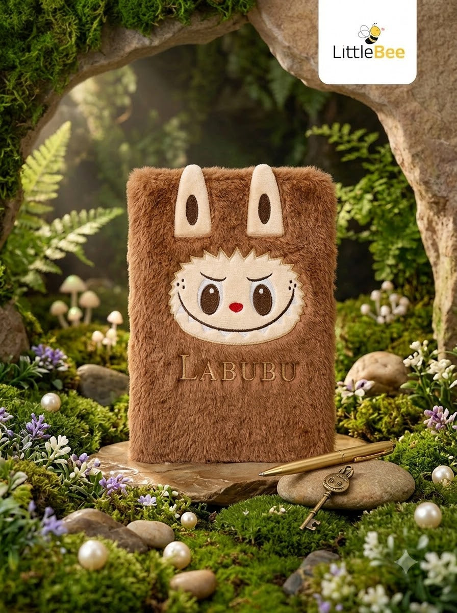 Labubu Plush Furry A5 Journal | LittleBee