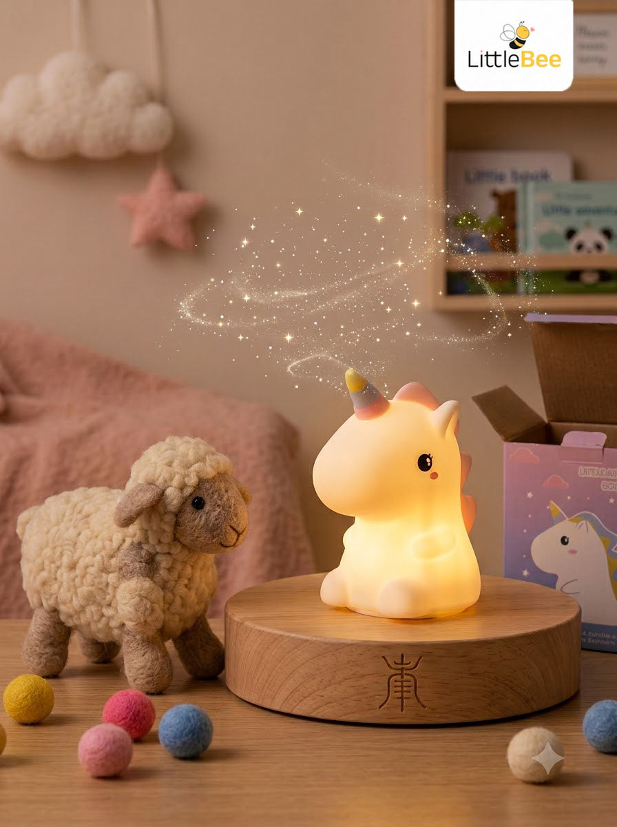 Unicorn Rechargable Silicone Colour Changing Night Lamp |  LittleBee